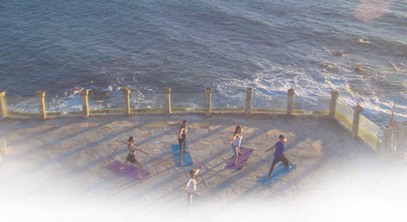 luxury wellness center on the beach