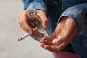 cigarettes and pills