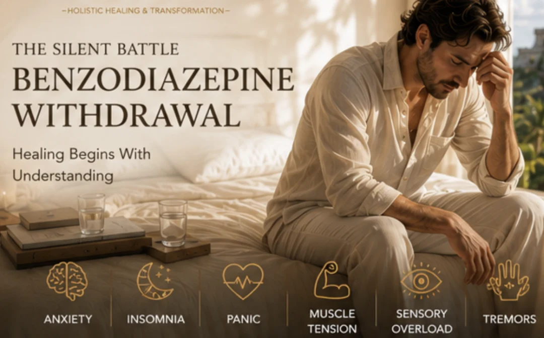 Illustration of the silent battle of benzodiazepine withdrawal
