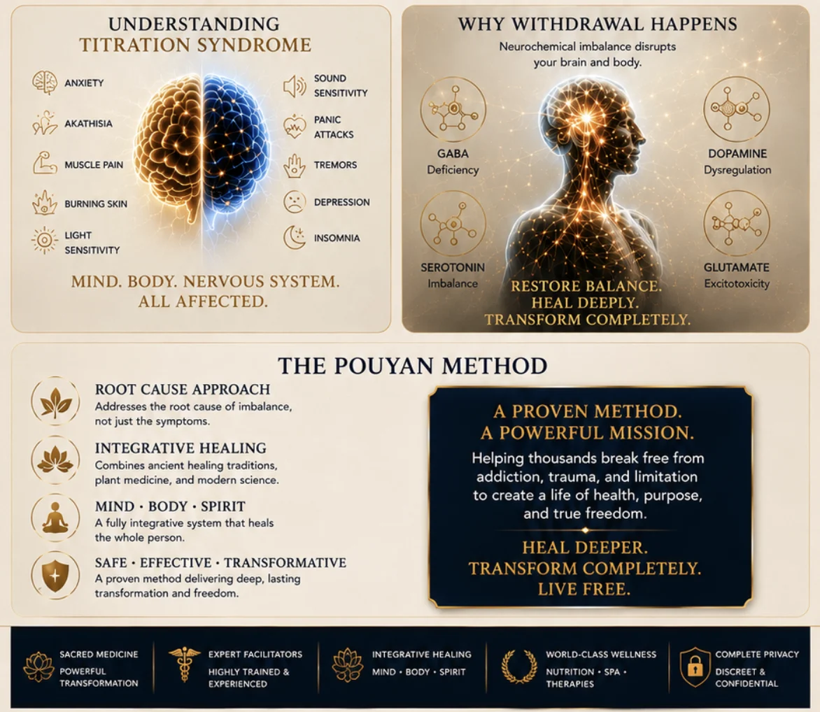 Diagram of the tapering phase of the Pouyan Method at Holistic Sanctuary