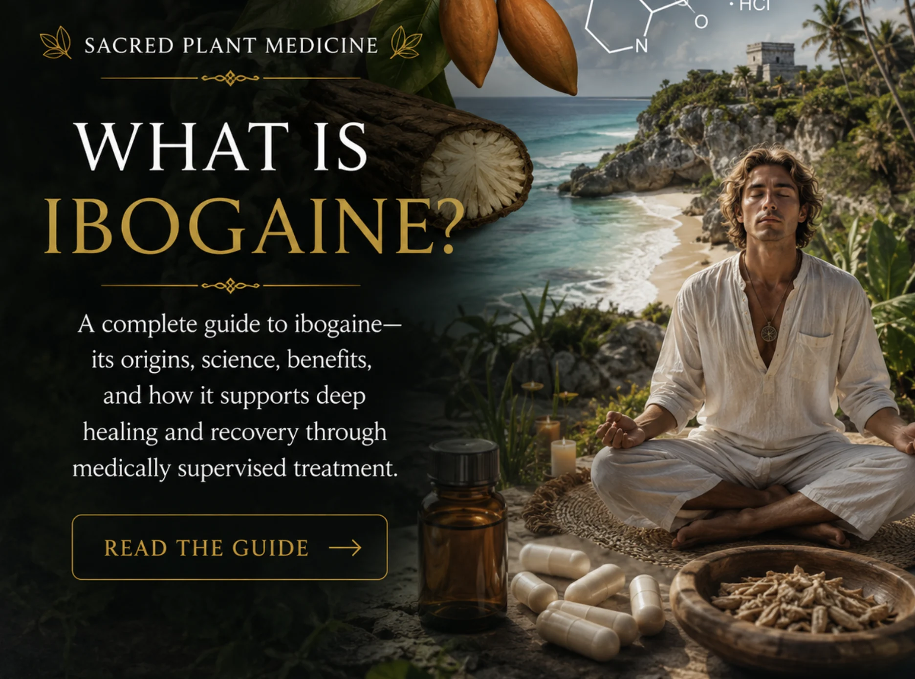 Explanation of what ibogaine is and how it is used at Holistic Sanctuary