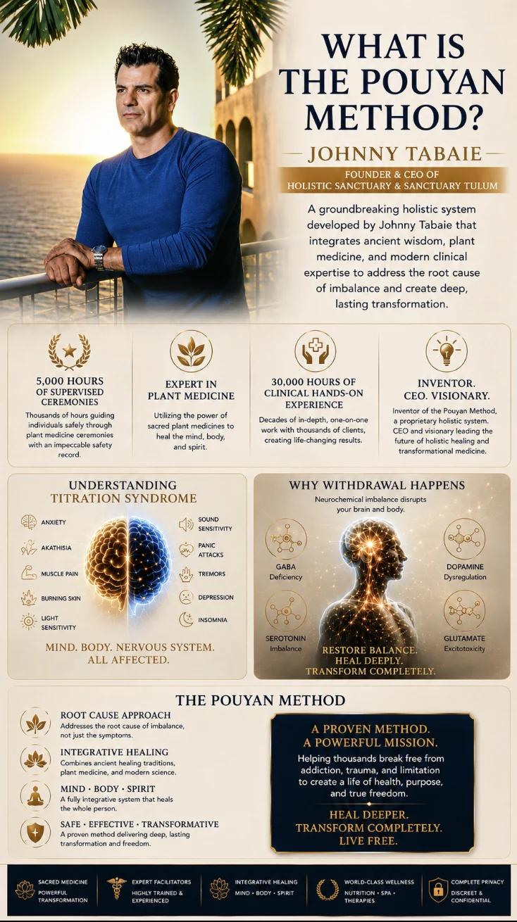 What is the Pouyan Method — the sequenced protocol created by Johnny Tabaie