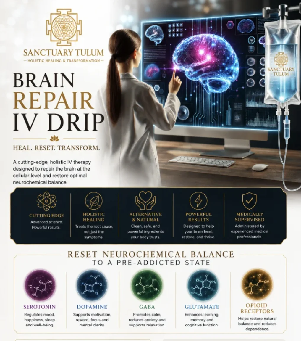 What is the brain repair IV drip protocol created by our founder Johnny Tabaie