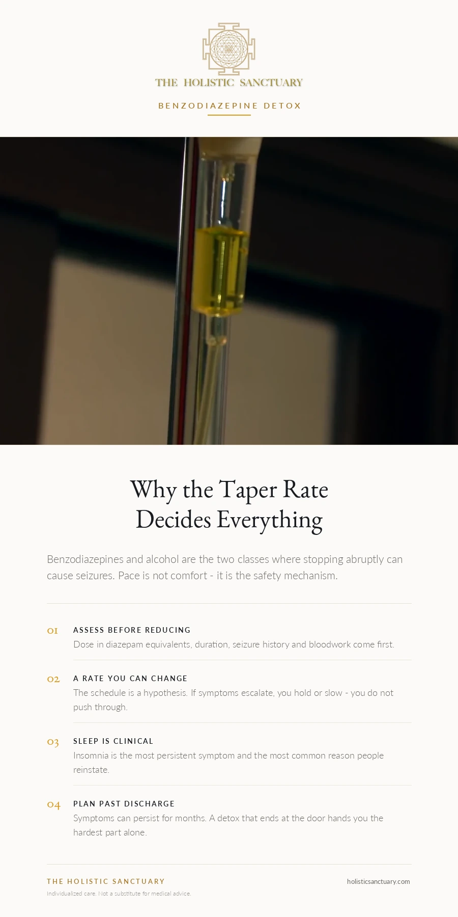Benzodiazepine taper rate and the structure of a supervised reduction