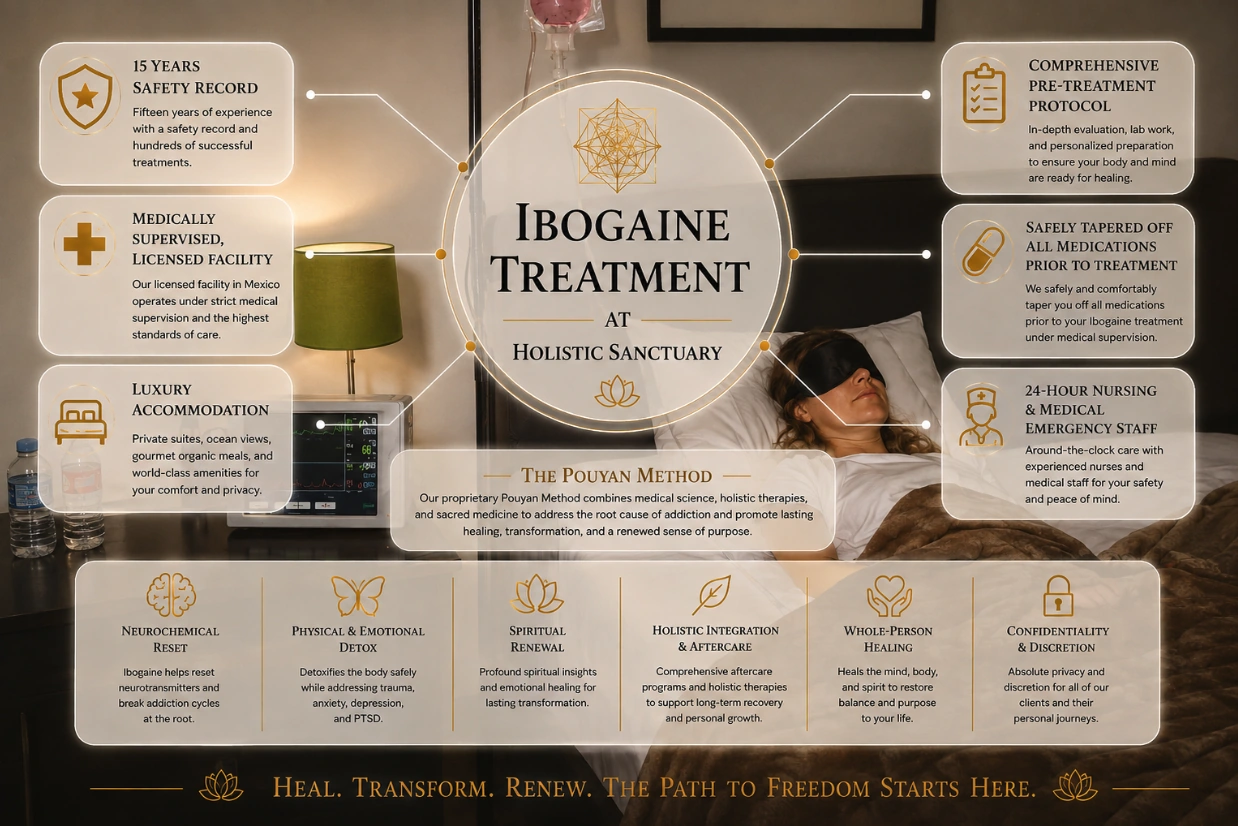 what is ibogaine treatment like — private suite session under continuous medical monitoring at Holistic Sanctuary