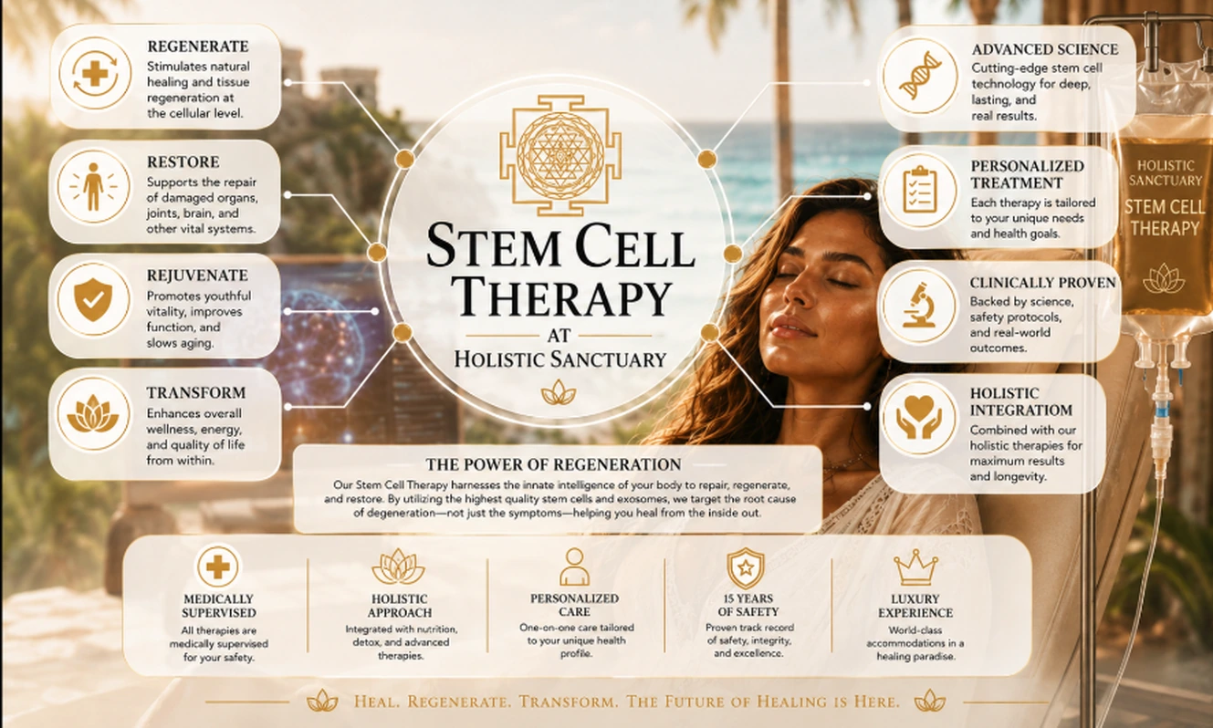 Stem Cell Therapy Holistic Sanctuary — Personalized Treatment and Clinical Standards stem cell therapy for knees — Personalized stem cell therapy planning at Holistic Sanctuary for joint and knee repair, tailored to each individual health profile.